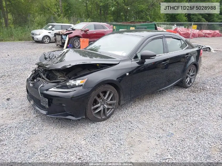 2015 Lexus Is 250 VIN: JTHCF1D26F5028988 Lot: 42601214