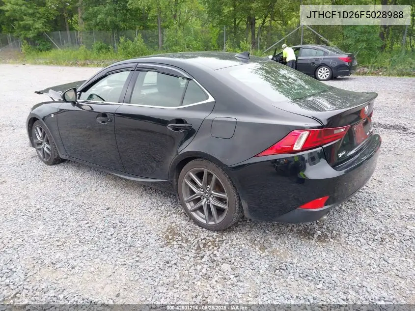 2015 Lexus Is 250 VIN: JTHCF1D26F5028988 Lot: 42601214