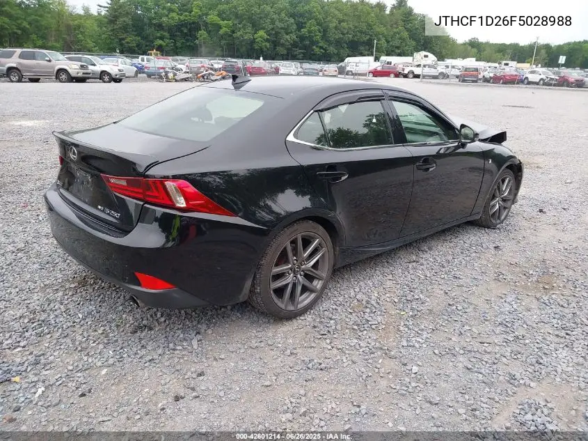 2015 Lexus Is 250 VIN: JTHCF1D26F5028988 Lot: 42601214