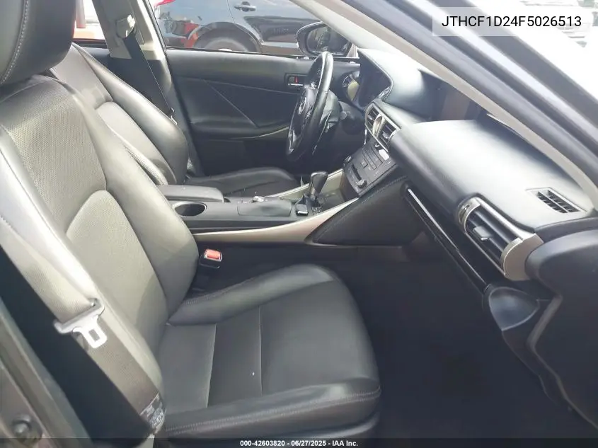 2015 Lexus Is 250 250 VIN: JTHCF1D24F5026513 Lot: 42603820