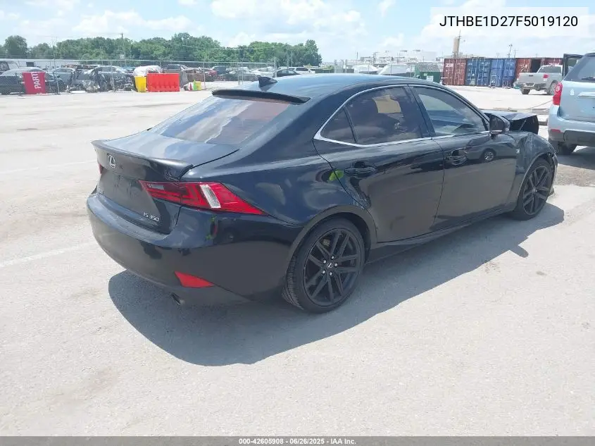 2015 Lexus Is 350 VIN: JTHBE1D27F5019120 Lot: 42605908