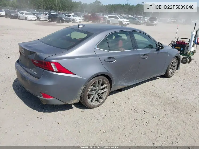 2015 Lexus Is 350 VIN: JTHCE1D22F5009048 Lot: 42610912