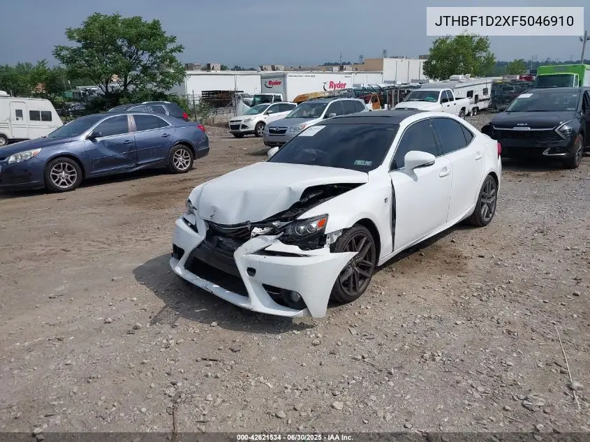 2015 Lexus Is VIN: JTHBF1D2XF5046910 Lot: 42621534