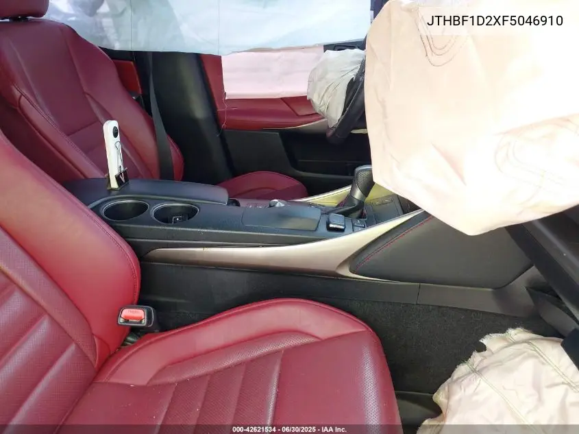 2015 Lexus Is VIN: JTHBF1D2XF5046910 Lot: 42621534