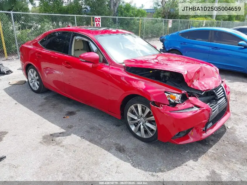 2016 Lexus Is 200T VIN: JTHBA1D25G5004659 Lot: 42616779