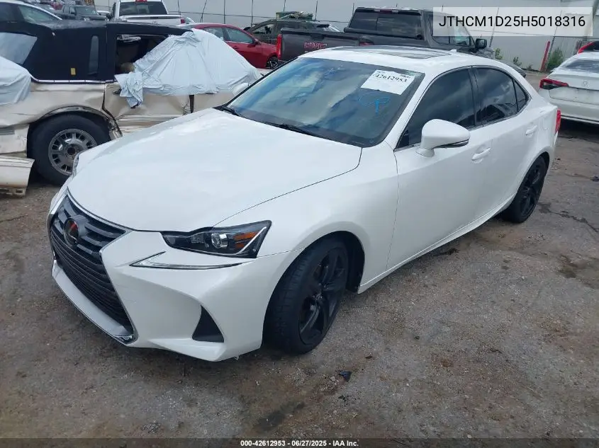 2017 Lexus Is 300 VIN: JTHCM1D25H5018316 Lot: 42612953