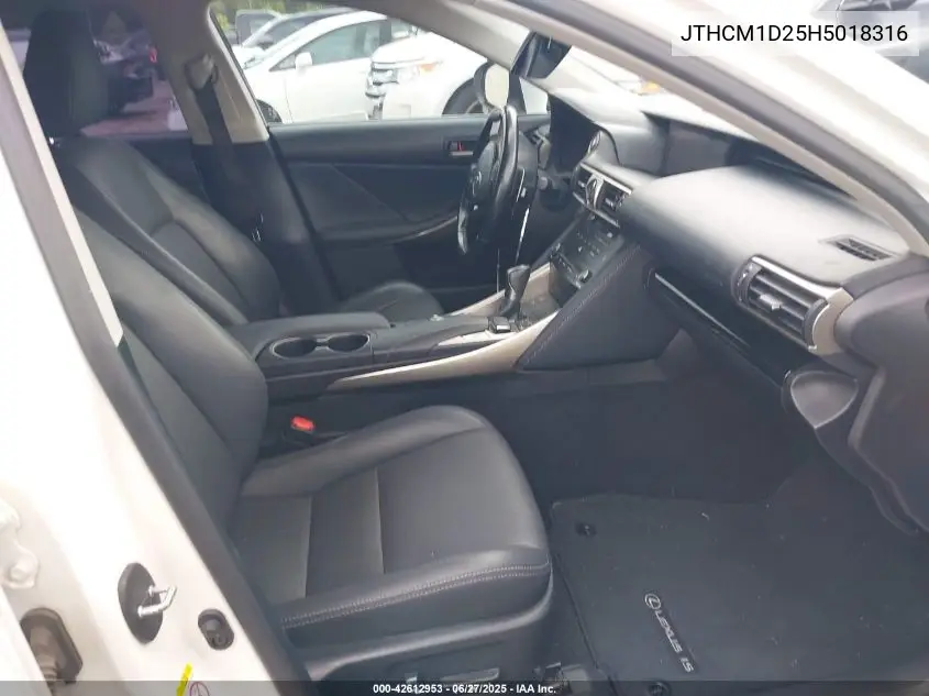 2017 Lexus Is 300 VIN: JTHCM1D25H5018316 Lot: 42612953