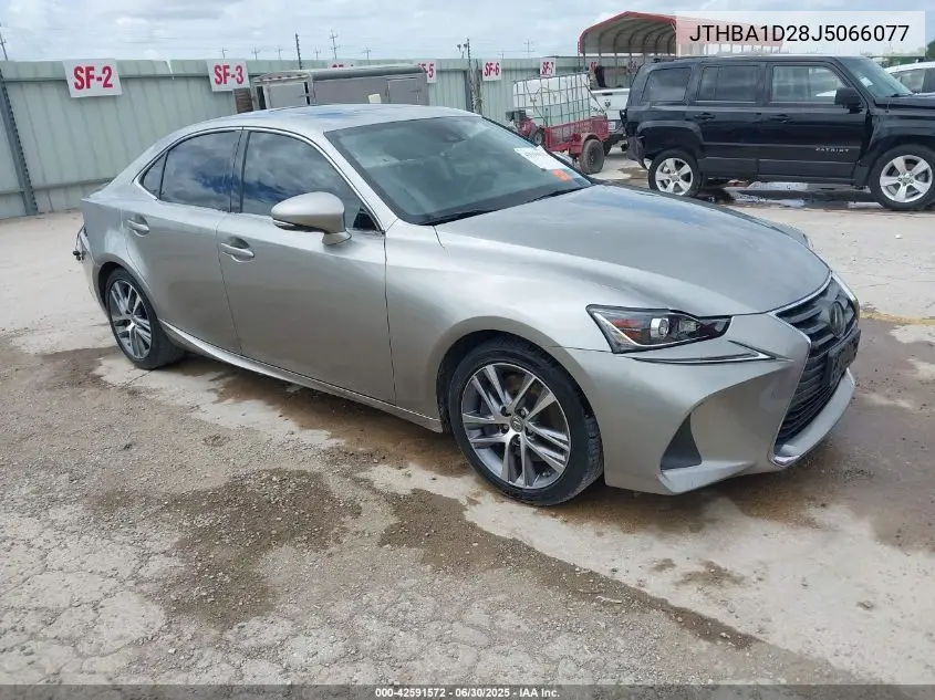 2018 Lexus Is 300 300 VIN: JTHBA1D28J5066077 Lot: 42591572