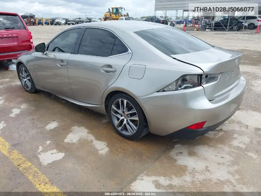 2018 Lexus Is 300 300 VIN: JTHBA1D28J5066077 Lot: 42591572