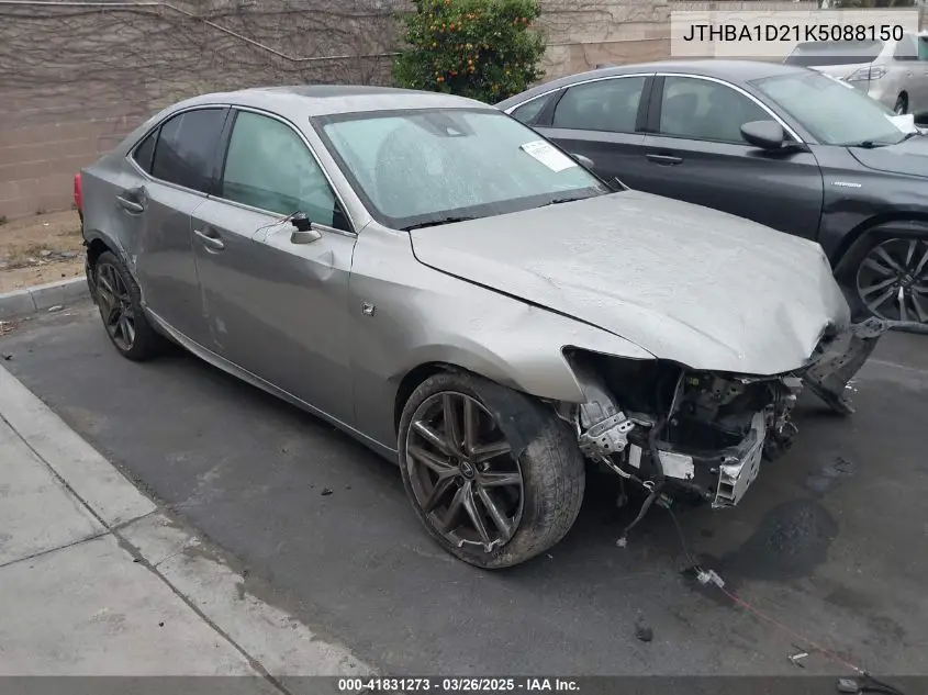 2019 Lexus Is 300 VIN: JTHBA1D21K5088150 Lot: 41831273