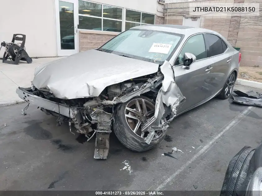2019 Lexus Is 300 VIN: JTHBA1D21K5088150 Lot: 41831273