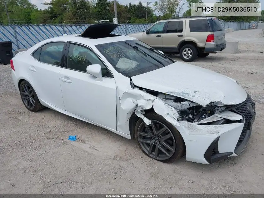 2019 Lexus Is 300 VIN: JTHC81D29K5036510 Lot: 42257199