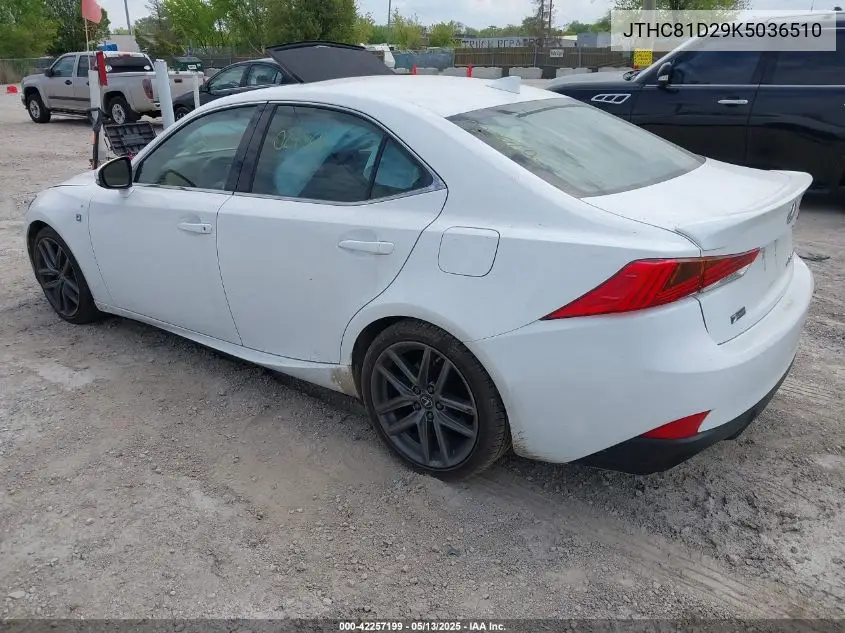 2019 Lexus Is 300 VIN: JTHC81D29K5036510 Lot: 42257199