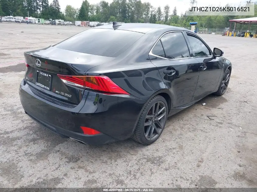 2019 Lexus Is 350 VIN: JTHCZ1D26K5016521 Lot: 42587968
