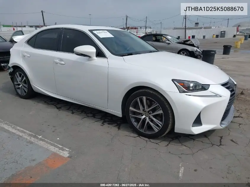 2019 Lexus Is 300 VIN: JTHBA1D25K5088670 Lot: 42617262