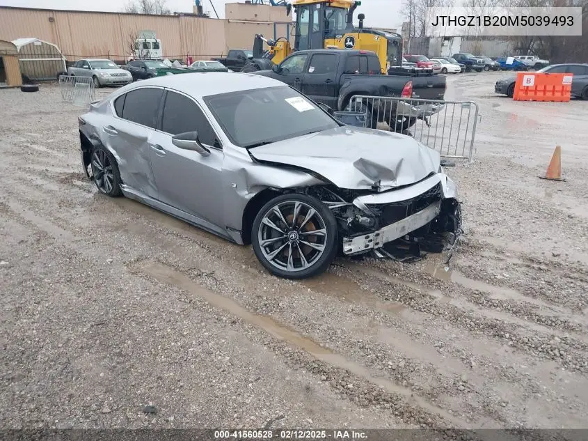 2021 Lexus Is 350 F Sport VIN: JTHGZ1B20M5039493 Lot: 41560528