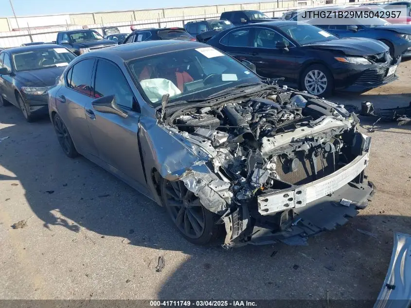 2021 Lexus Is 350 F Sport VIN: JTHGZ1B29M5042957 Lot: 41711749