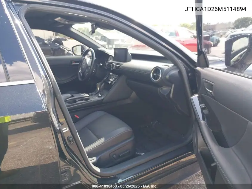 2021 Lexus Is 300 VIN: JTHCA1D26M5114894 Lot: 41896450