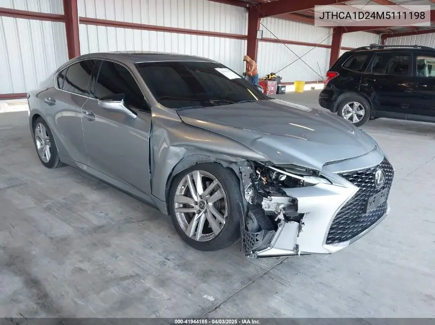 2021 Lexus Is 300 VIN: JTHCA1D24M5111198 Lot: 41944185