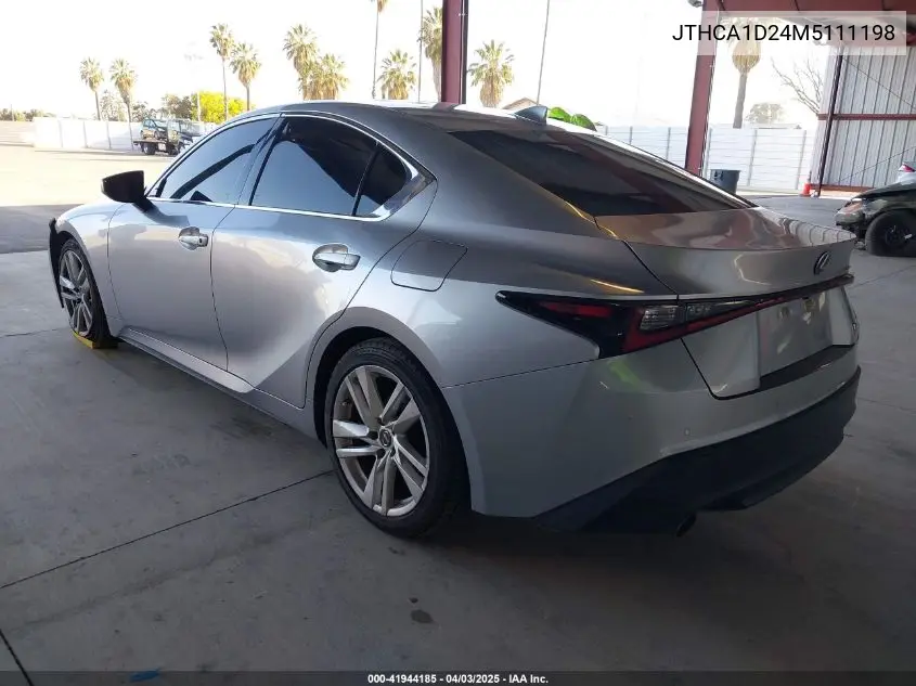 2021 Lexus Is 300 VIN: JTHCA1D24M5111198 Lot: 41944185