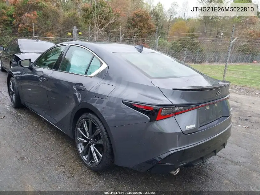 2021 Lexus Is 350 F Sport VIN: JTHGZ1E26M5022810 Lot: 41947681