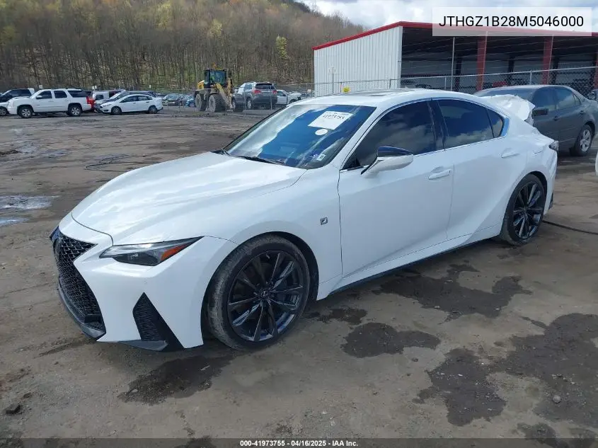 2021 Lexus Is 350 F Sport VIN: JTHGZ1B28M5046000 Lot: 41973755