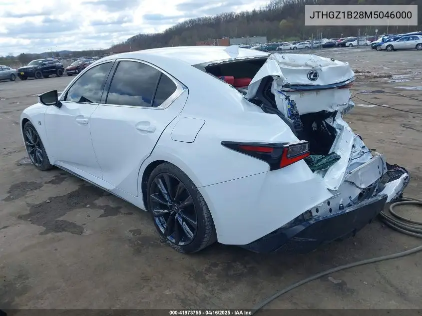 2021 Lexus Is 350 F Sport VIN: JTHGZ1B28M5046000 Lot: 41973755