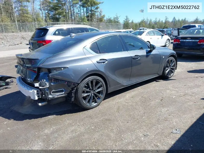 2021 Lexus Is 350 F Sport VIN: JTHGZ1E2XM5022762 Lot: 41974884