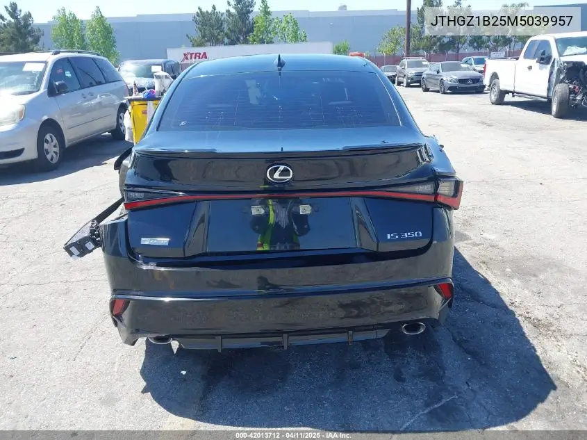 2021 Lexus Is 350 F Sport VIN: JTHGZ1B25M5039957 Lot: 42013712