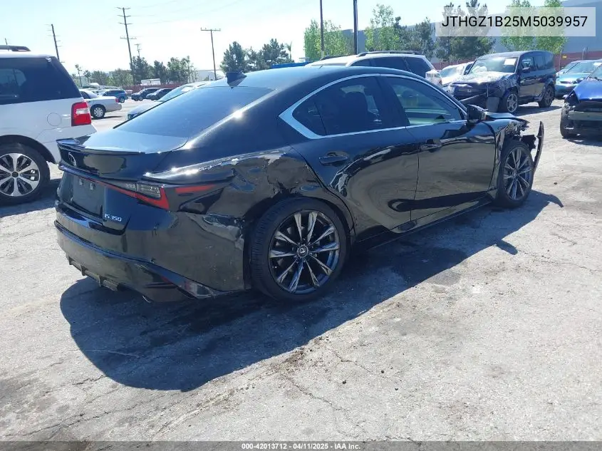 2021 Lexus Is 350 F Sport VIN: JTHGZ1B25M5039957 Lot: 42013712