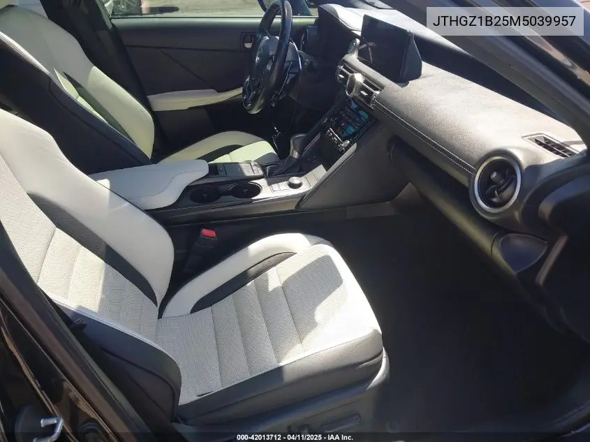 2021 Lexus Is 350 F Sport VIN: JTHGZ1B25M5039957 Lot: 42013712