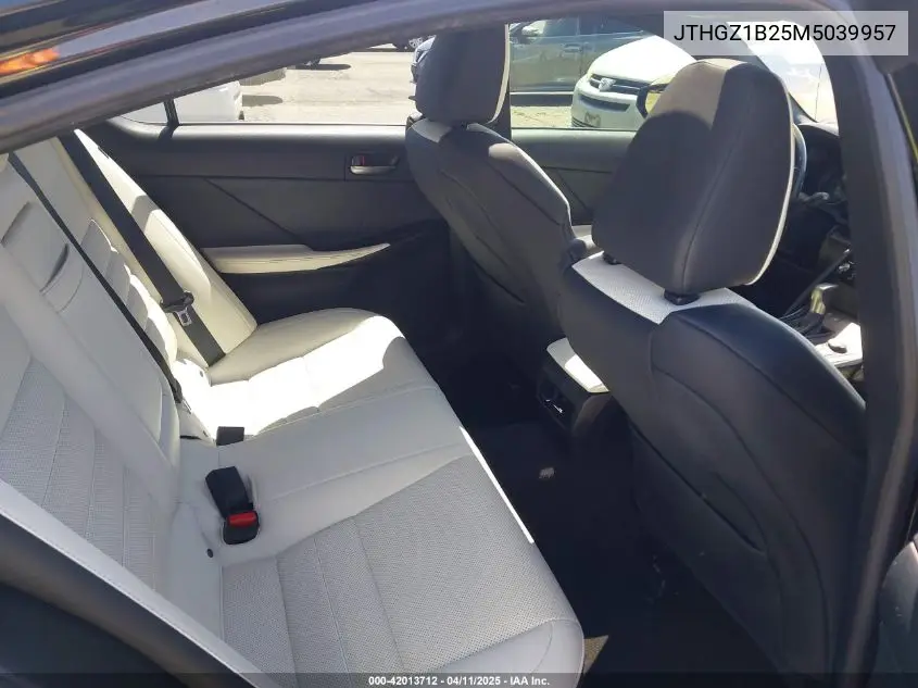 2021 Lexus Is 350 F Sport VIN: JTHGZ1B25M5039957 Lot: 42013712