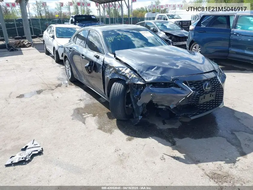 2021 Lexus Is 300 VIN: JTHC81F21M5046917 Lot: 42052845