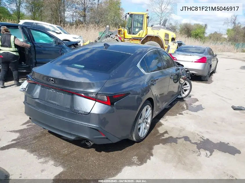 2021 Lexus Is 300 VIN: JTHC81F21M5046917 Lot: 42052845