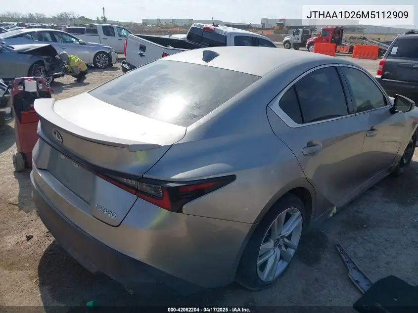 2021 Lexus Is 300 VIN: JTHAA1D26M5112909 Lot: 42062204
