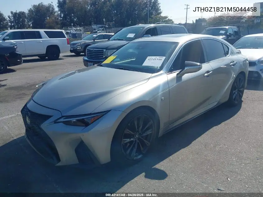 2021 Lexus Is 350 F Sport VIN: JTHGZ1B21M5044458 Lot: 42141348