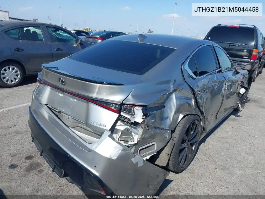 2021 Lexus Is 350 F Sport VIN: JTHGZ1B21M5044458 Lot: 42141348