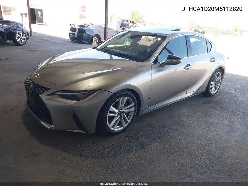 2021 Lexus Is 300 VIN: JTHCA1D20M5112820 Lot: 42147803
