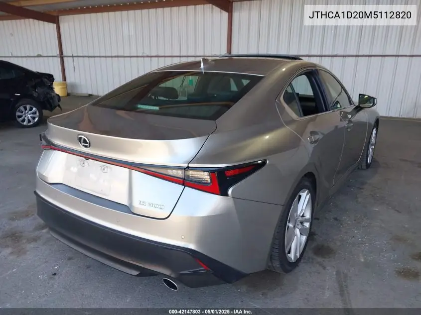 2021 Lexus Is 300 VIN: JTHCA1D20M5112820 Lot: 42147803