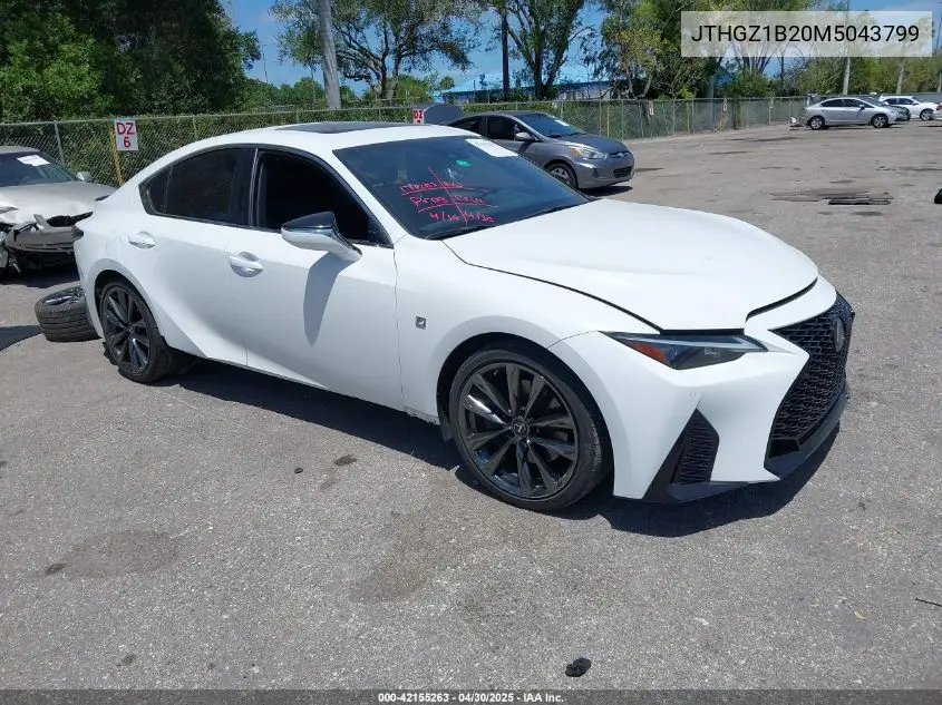 2021 Lexus Is 350 F Sport VIN: JTHGZ1B20M5043799 Lot: 42155263