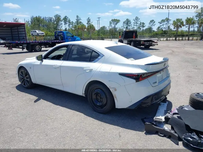 2021 Lexus Is 350 F Sport VIN: JTHGZ1B20M5043799 Lot: 42155263