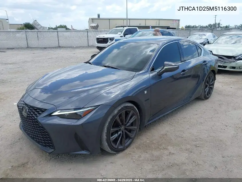 2021 Lexus Is 300 VIN: JTHCA1D25M5116300 Lot: 42156669