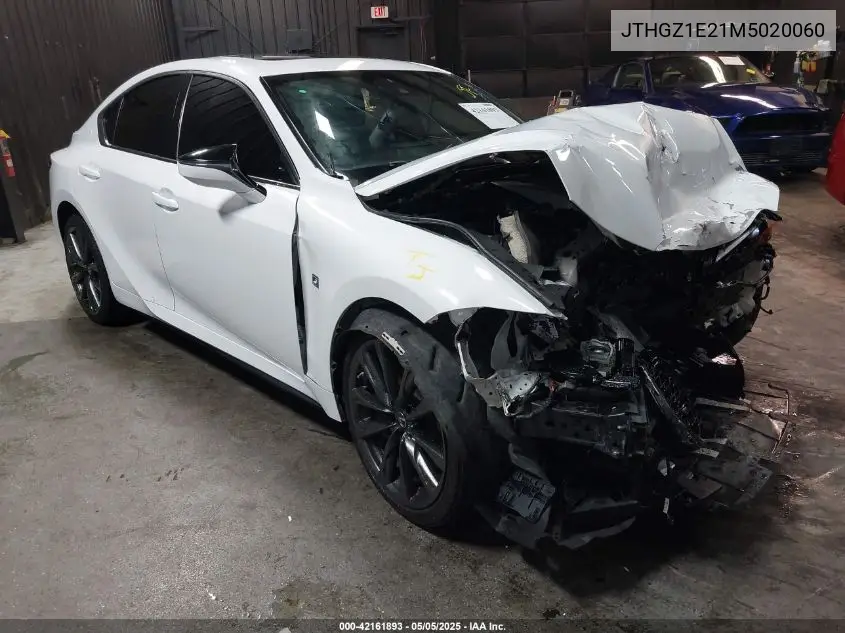 2021 Lexus Is 350 F Sport VIN: JTHGZ1E21M5020060 Lot: 42161893