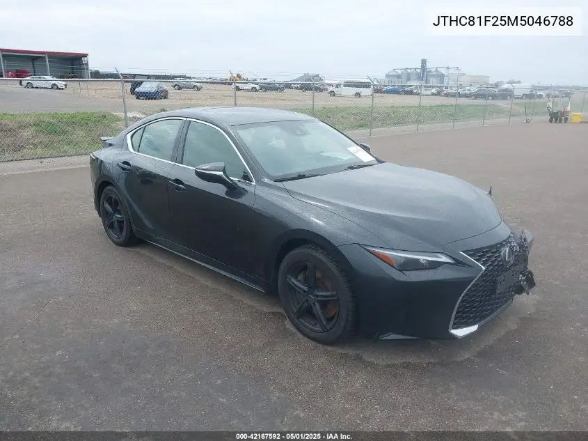 2021 Lexus Is 300 VIN: JTHC81F25M5046788 Lot: 42167592