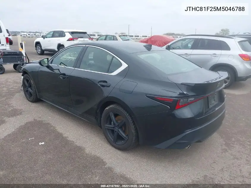 2021 Lexus Is 300 VIN: JTHC81F25M5046788 Lot: 42167592