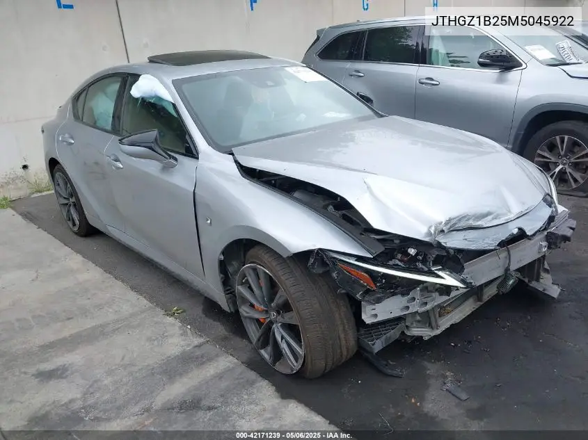 2021 Lexus Is 350 F Sport VIN: JTHGZ1B25M5045922 Lot: 42171239