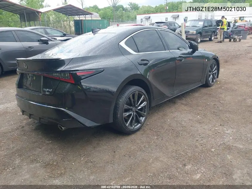 2021 Lexus Is 350 F Sport VIN: JTHGZ1E28M5021030 Lot: 42182708