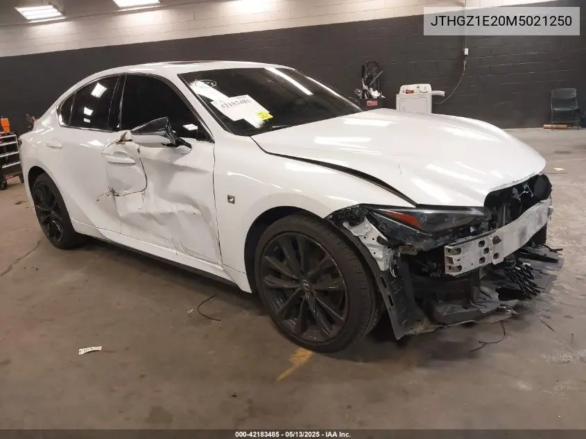 2021 Lexus Is 350 F Sport VIN: JTHGZ1E20M5021250 Lot: 42183485