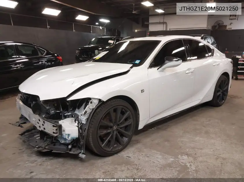 2021 Lexus Is 350 F Sport VIN: JTHGZ1E20M5021250 Lot: 42183485