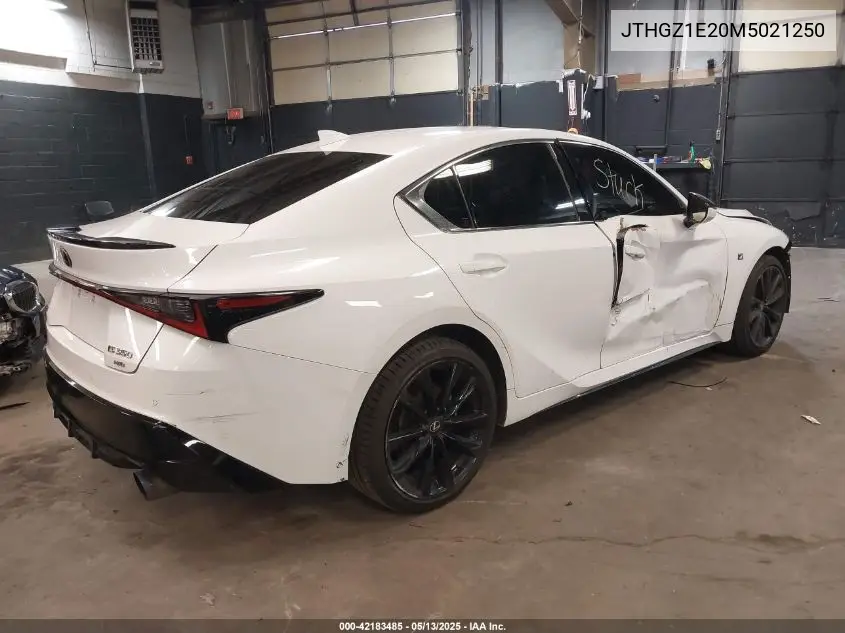 2021 Lexus Is 350 F Sport VIN: JTHGZ1E20M5021250 Lot: 42183485